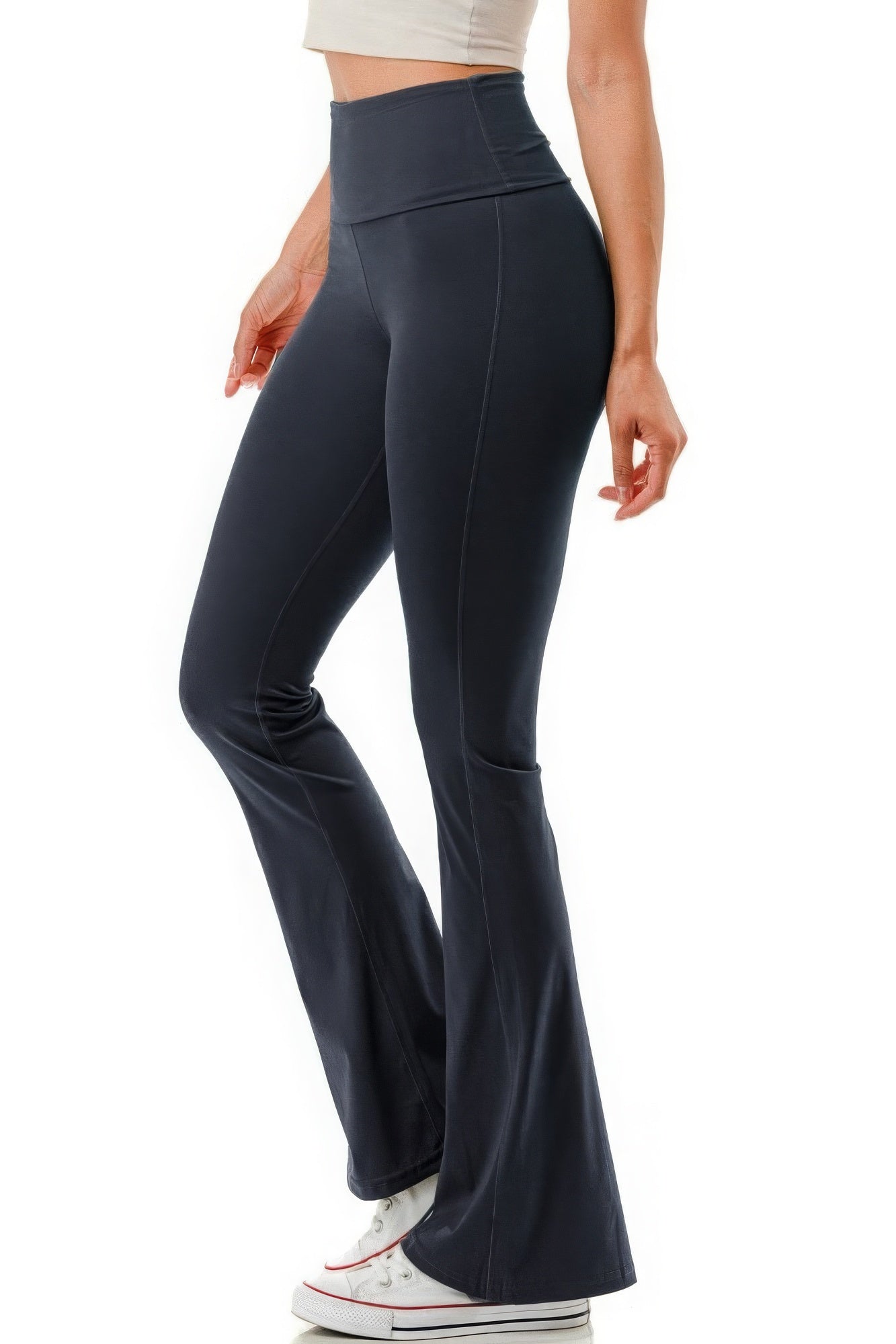 Wide Hw Premium Flare Yoga Legging Pants